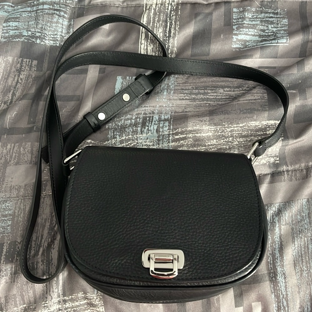 Shinola black leather purse